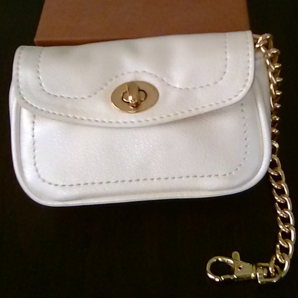 Pearl White Cell Phone Bag by Lori Greiner NEW